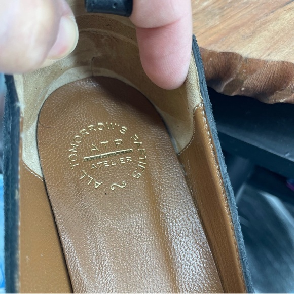 ATP Atelier All Tomorrow's Parties Block Heel Pumps Black suede 36 US 6 - Picture 5 of 9